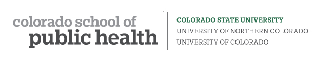 ColoradoSPH标志，CSU突出显示为绿色