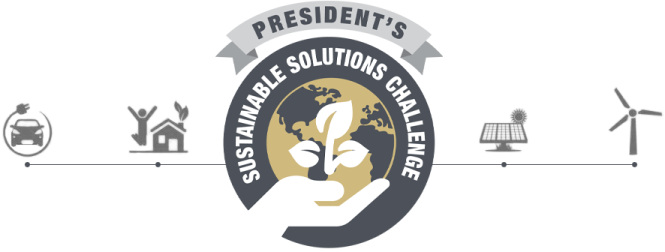 总统的可持续解决方案挑战形象标志