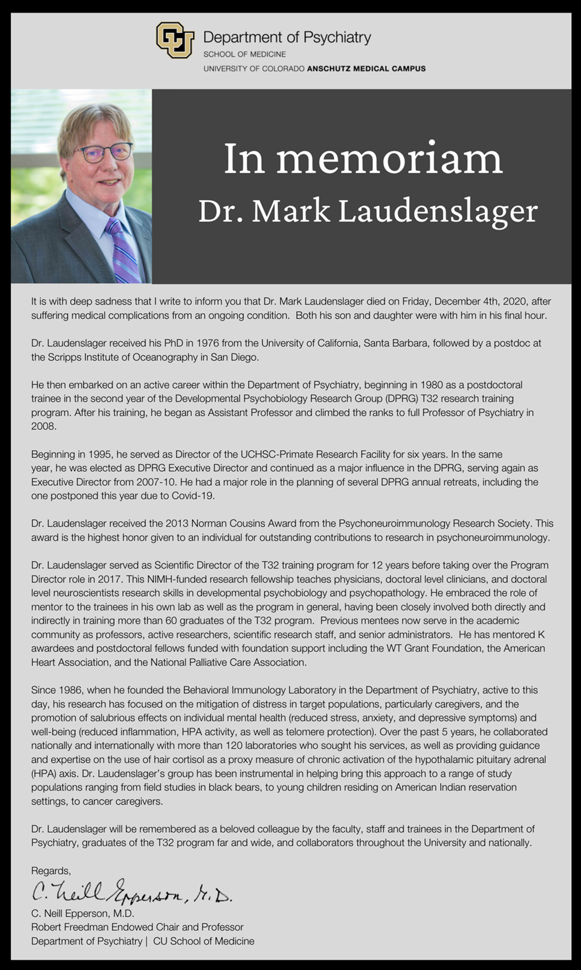 Mark Laudenslager博士